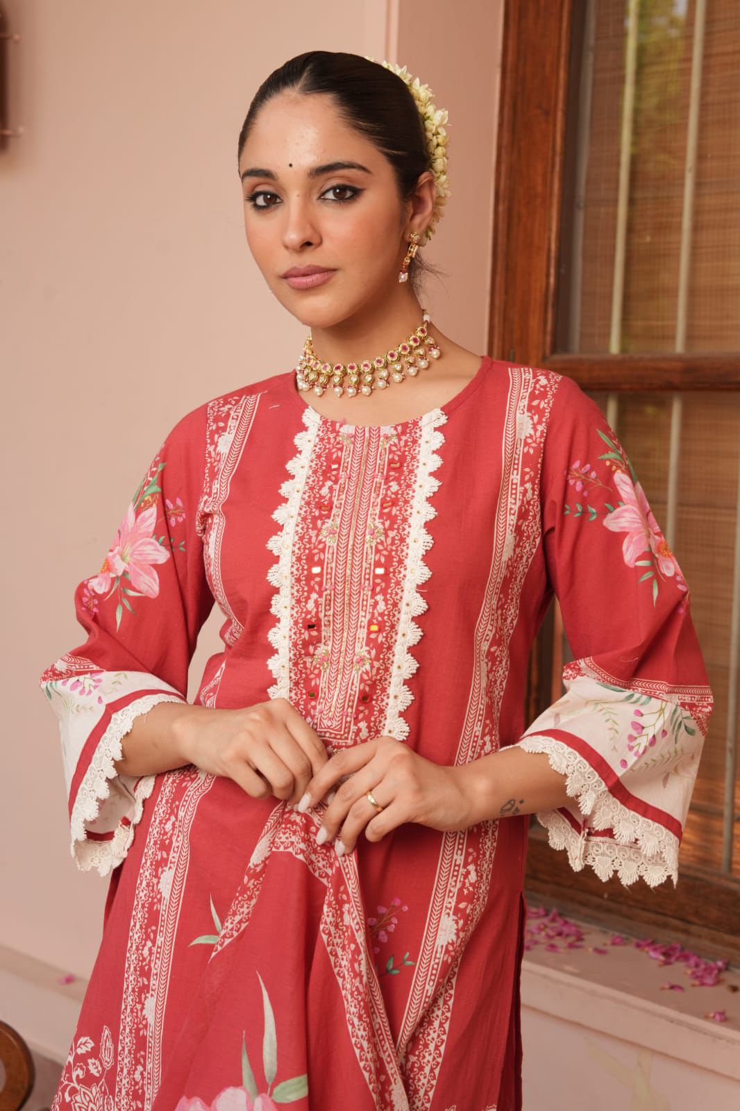 Aabroo - Luxe Threadwork Suit Set