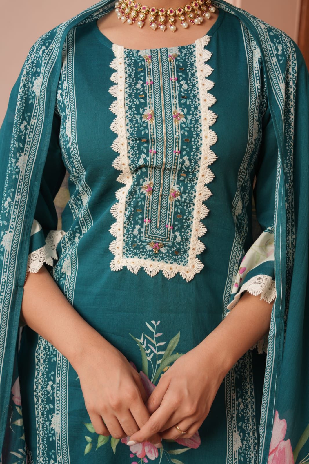 Aabroo - Luxe Threadwork Suit Set