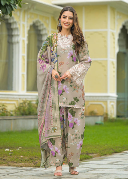 Mizaaj – Cotton Farsi Salwar Suit Set with Dupatta | Available in Purple & Coffee | Elegant Ethnic Wear for Women